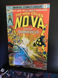 Nova #3 (1976) third edition, first diamond head! VF/NM Wow!