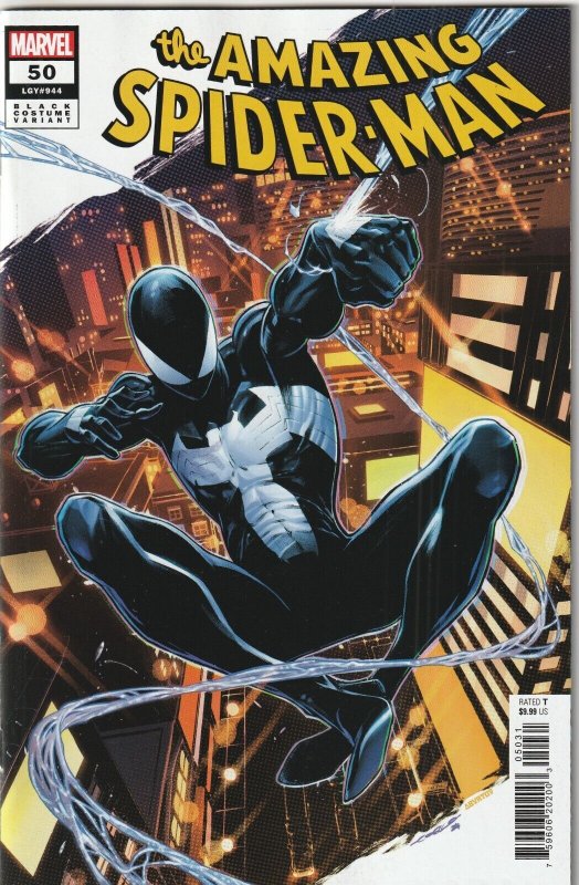 Amazing Spider-Man Vol 6 # 50 Black Costume Variant NM Marvel [Z1