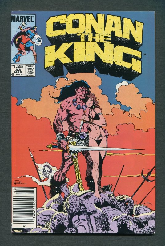 King Conan #33 / 7.5 VFN-  Newsstand  March 1986