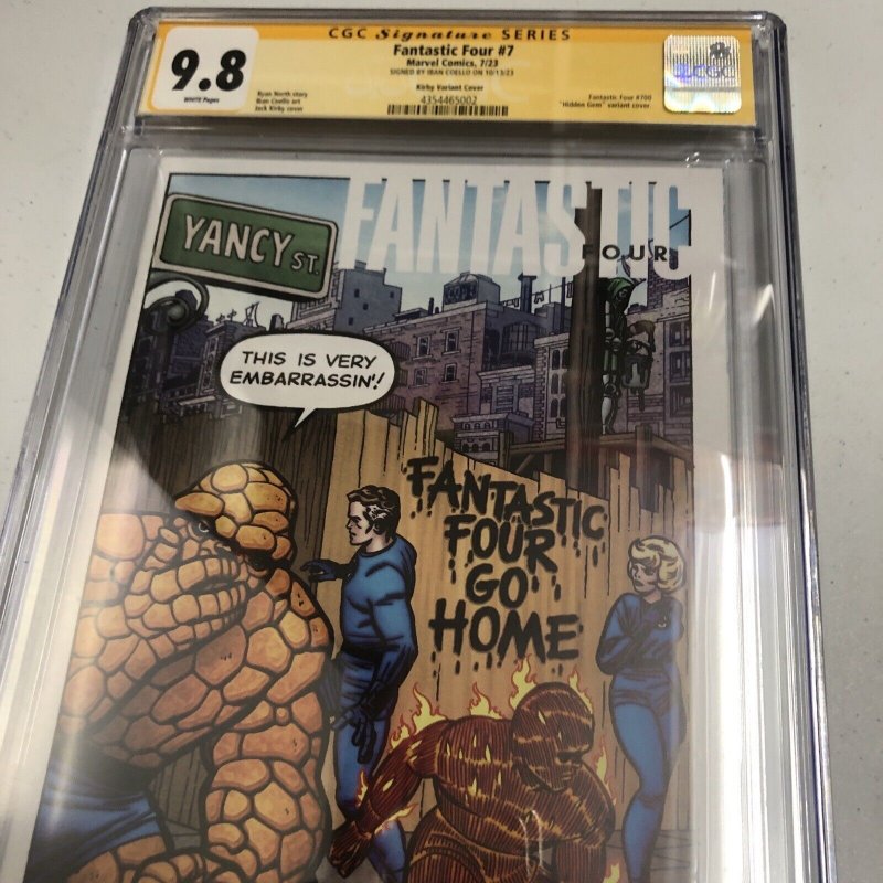 Fantastic Four (2023) # 7 (CGC 9.8 SS) Signed Iban Coello * Census = 1 * Variant