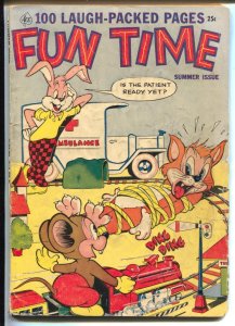 Fun Time #2 Summer 1953-Ace-bondage-model trains-robot-Giant Issue-VG