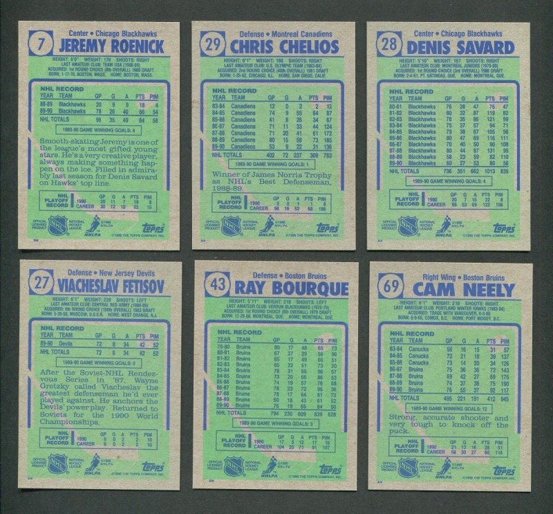 1990 Topps Hockey Set (396) Wayne Gretzky MINT