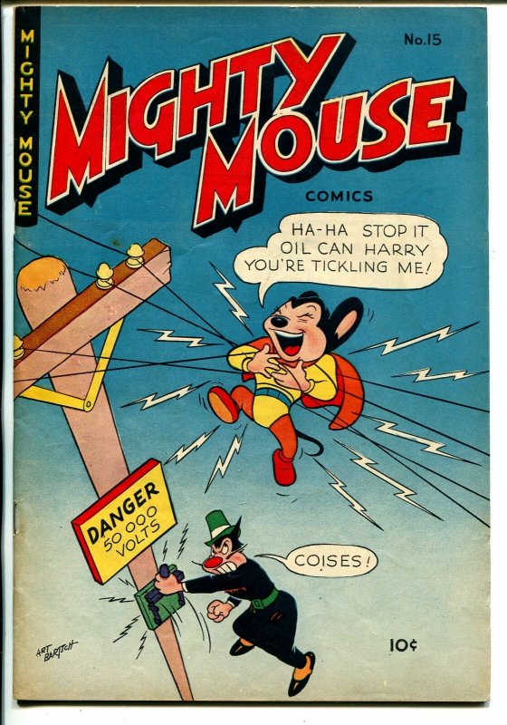 Mighty Mouse #15 1950-St John-superhero funny animals-high grade-VF