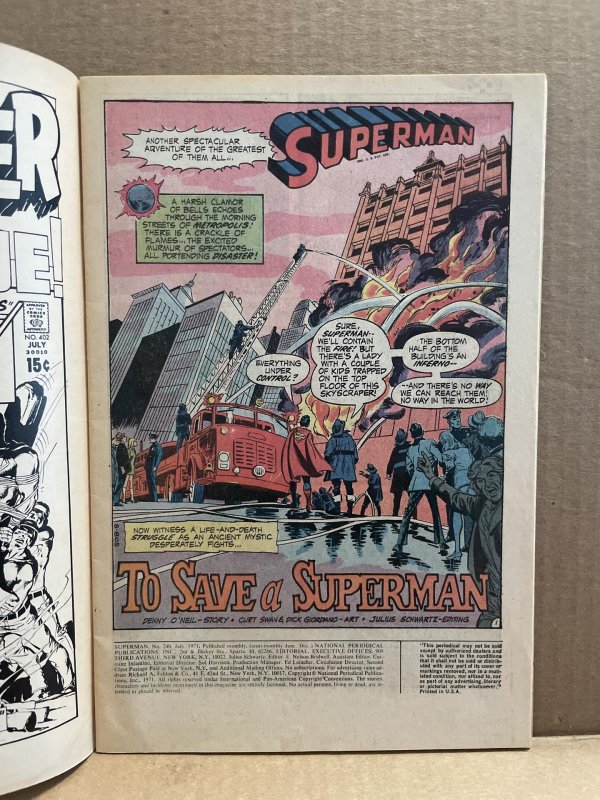Superman #240 (1971)  Unlimited Combined Shipping