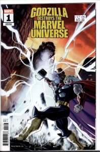 Godzilla Destroys the Marvel Universe (2025 Marvel) #1