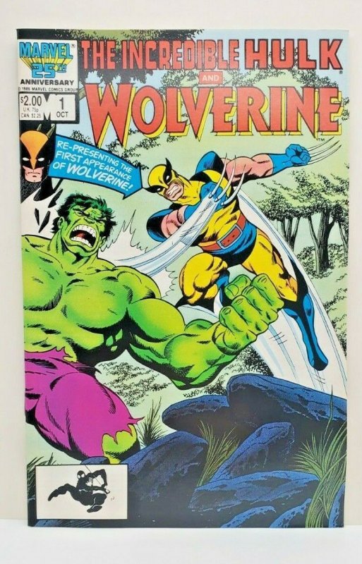 INCREDIBLE HULK AND WOLVERINE #1 WRAPAROUND COVER WHITE PAGES BYRNE