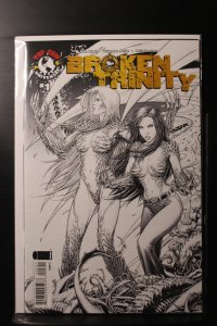 Broken Trinity #1 Dale Keown Sketch Cover (2008)