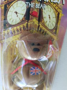 McDonald's Ty Beanie Baby Britannia The Bear 1997 OAKBROOK BOTH RARE ERRORS 