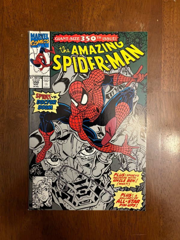The Amazing Spider-Man #350 (1991) Dr.  Doom App Milestone issue NM-