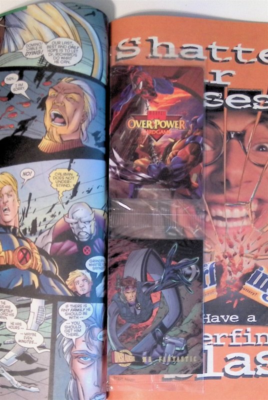 Cable #36 with Overpower card Mr. Fantastic (Oct 1996, Marvel) VF+