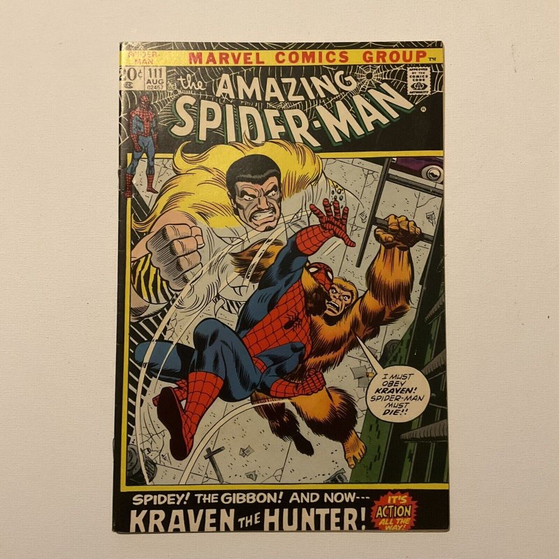 Amazing Spider-Man 111 Very Fine- Vf- 7.5 Marvel 1972