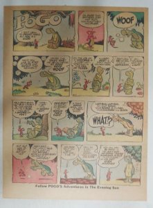 Pogo Sunday Page by Walt Kelly from 8/4/1957 Tabloid Size: 11 x 15 inches