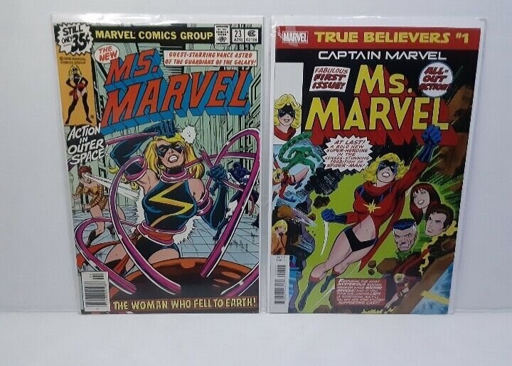 MS. MARVEL #23: FINAL ISSUE +  MS. MARVEL #1 - FREE SHIPPING