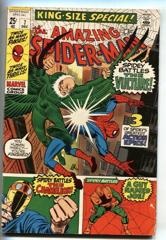 AMAZING SPIDER-MAN ANNUAL #7 1970-VULTURE-Chameleon FN