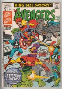 Avengers, the King-Size Annual #4 (May-71) VF/NM High-Grade Avengers