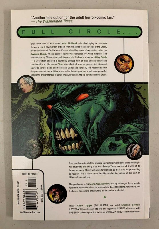 Swamp Thing Bad Seed Vol. 1 2005 Paperback Andy Diggle Enrique Breccia  