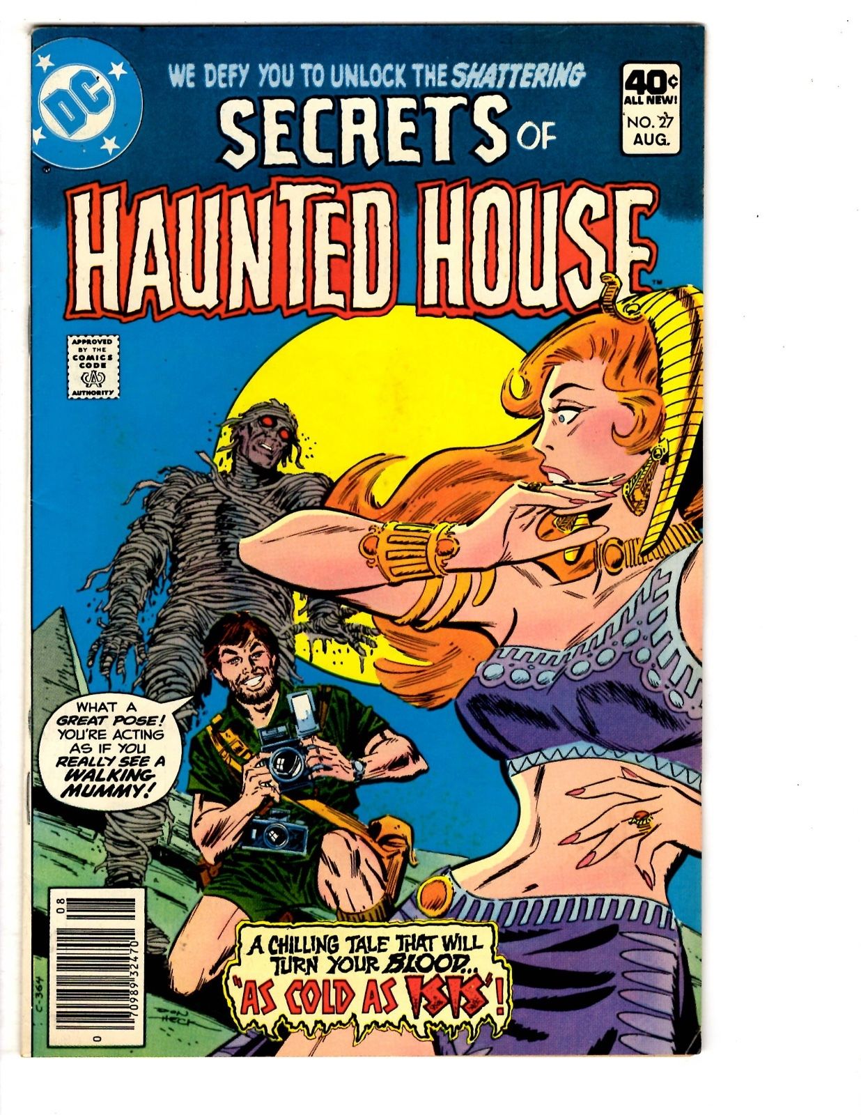 4 Secrets of Haunted House DC Comic Books # 25 26 27 30 Mummy Horror ...