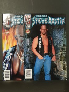 Stone Cold Steve Austin #1 Photo Cover and #1 regular (1999)