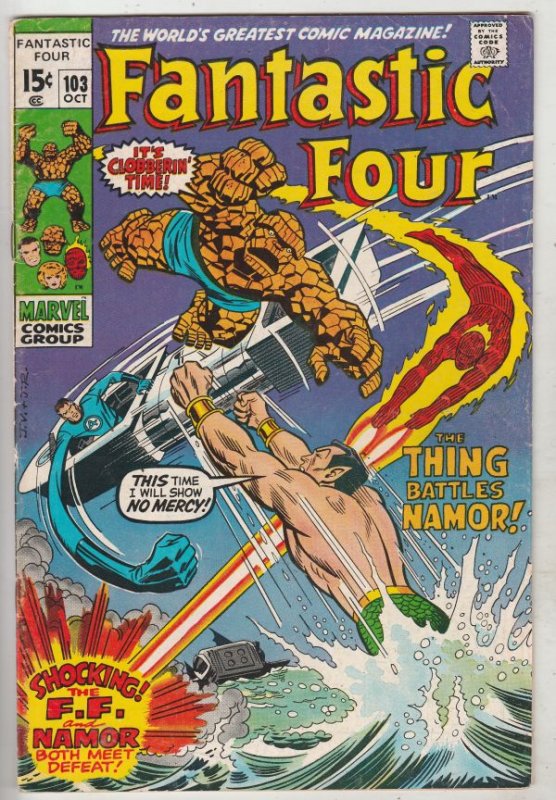 Fantastic Four #103 (Oct-70) FN/VF Mid-High-Grade Fantastic Four, Mr. Fantast...