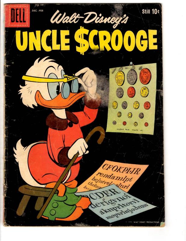 Uncle Scrooge # 28 VG Dell Silver Age Comic Book 1960 Walt Disney JL14