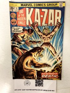 Lord of the Hidden Jungle: Ka-Zar #4 FN-VF Marvel Comics Group 1973 6 LI1
