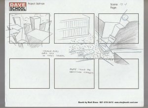 2004 LEGO BATMAN Storyboard 15-1 by Mark Simon VF 8.0 Times Square