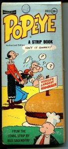 Popeye #2912 1968-Saalfield-Bud Sagendorf-unusual format-comic reprints-VG+