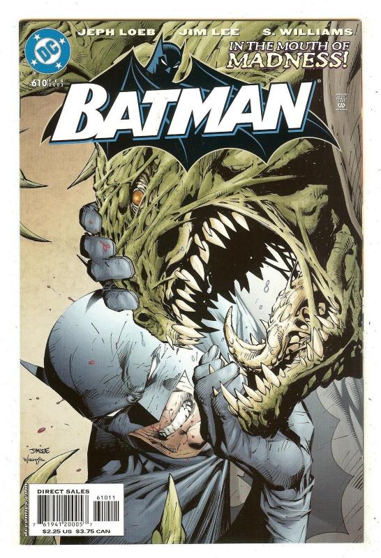 Batman 610 Hush Killer Croc cover story Jim Lee Comic Books