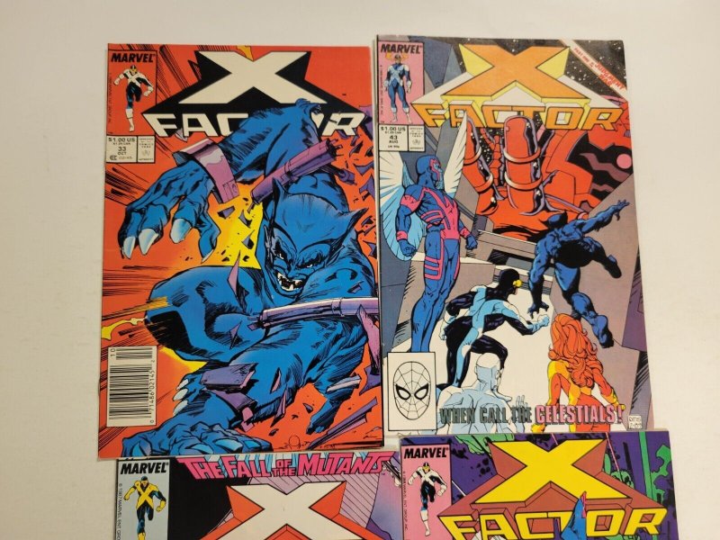 4 X-Factor Marvel Comic Books #25 33 34 43 70 TJ28