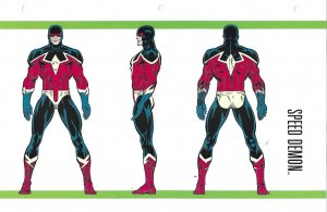 Official Handbook of the Marvel Universe Sheet- Speed Demon