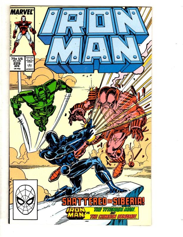 10 Iron Man Marvel Comic Books # 223 224 225 226 227 228 229 230 231 232 CR41