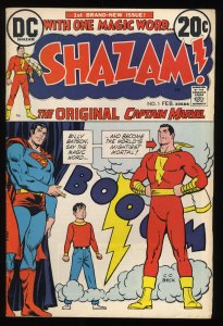 Shazam! #1 Origin and Return Captain Marvel! C. C. Beck Cover!