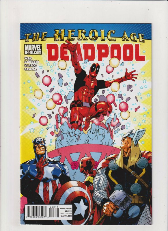 Deadpool #23 NM- 9.2 Marvel Comics 2010 X-Men,Wade Wilson,Heroic Age