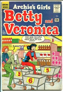 Archie's Girl's Betty And Veronica #103 1964-grocery cart drag race-fun-VG