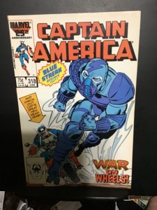 Captain America #318 (1986) high-grade first Blue Streak! NM- Wow!