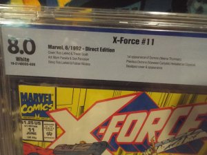 X-Force #11 - CBCS 8.0 - 1st Appearance of Domino - 1992 Direct Edition