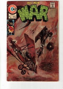 War #1 (1975) 1st issue key! Mid-Grade FN Bi-Plane Cover WW II Wow!