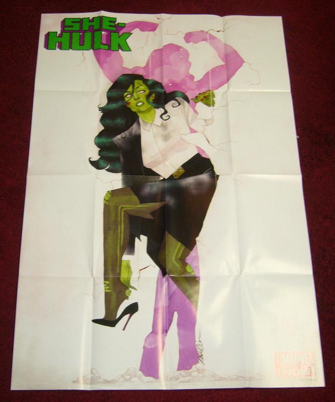 She-Hulk Marvel NOW promotional poster - 36 x 24 - javier pulido 2014