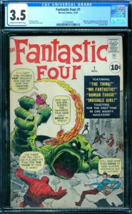 Fantastic Four 1  CGC 3.5  1st FF 