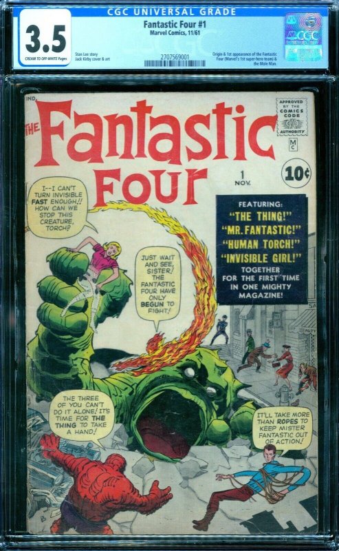 Fantastic Four 1  CGC 3.5  1st FF 