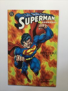 Superman Doomsday Hunter/Prey 1 2Near Mint- Nm- 9.2 Signed Carlin And Jergens Dc