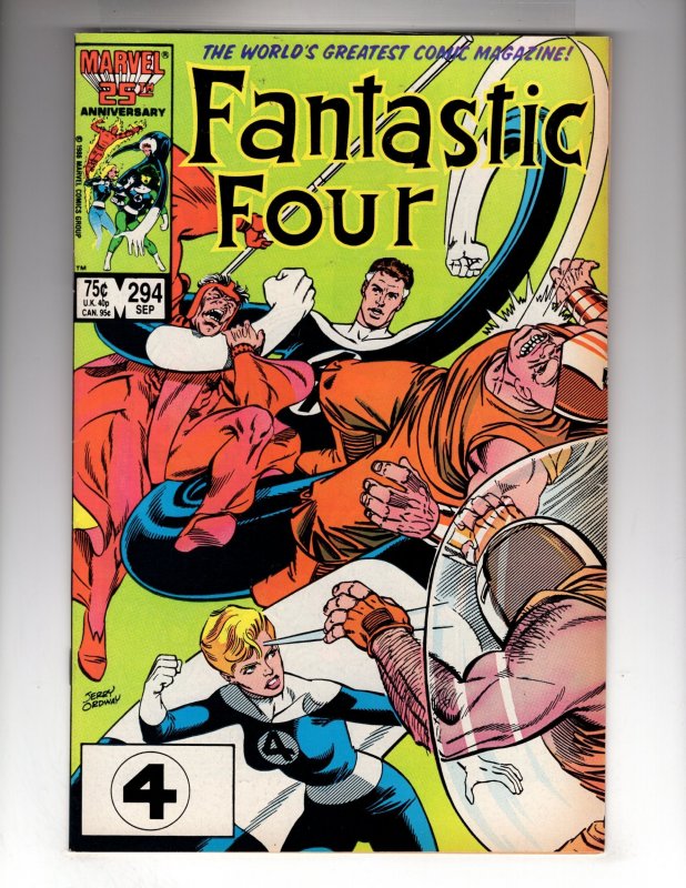 Fantastic Four #294 (1986)   *** FLAT-RATE SHIPPING!!! ***     / ECA1b