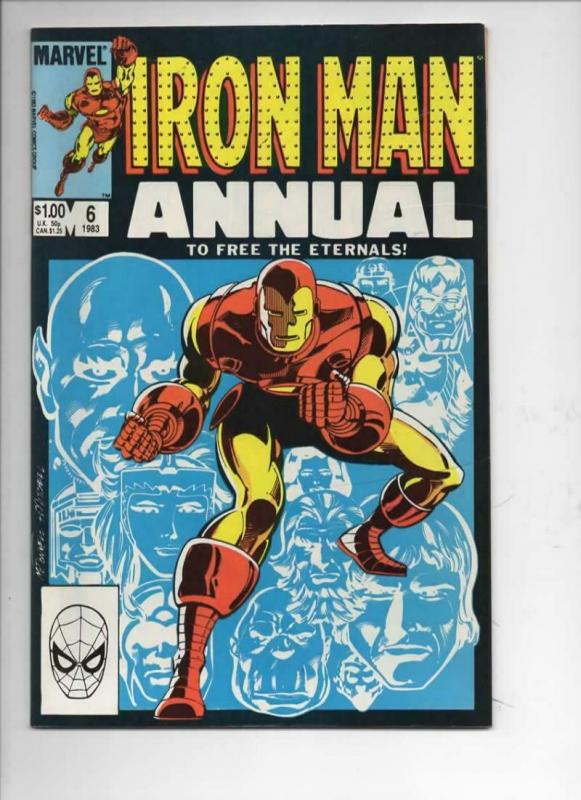 IRON MAN #6  Annual, VF/NM, Eternals, Marvel, 1968 1983, more IM in store