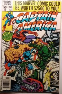 Captain America #249 Newsstand Edition (1980)