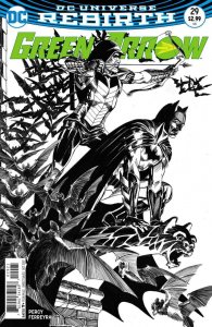 Green Arrow (6th Series) #29A FN ; DC | Rebirth B&W Mike Grell Variant