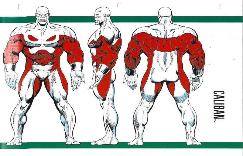 Official Handbook of the Marvel Universe Sheet- Caliban