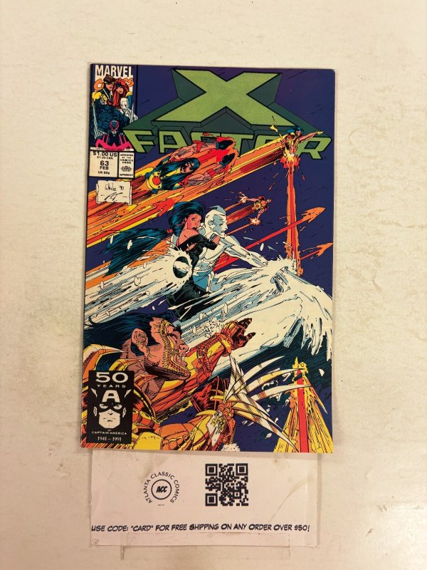 X-Factor #63 NM Marvel Comic Books Cyclops Jean Grey Ice Man Beast Angel 3 HH113