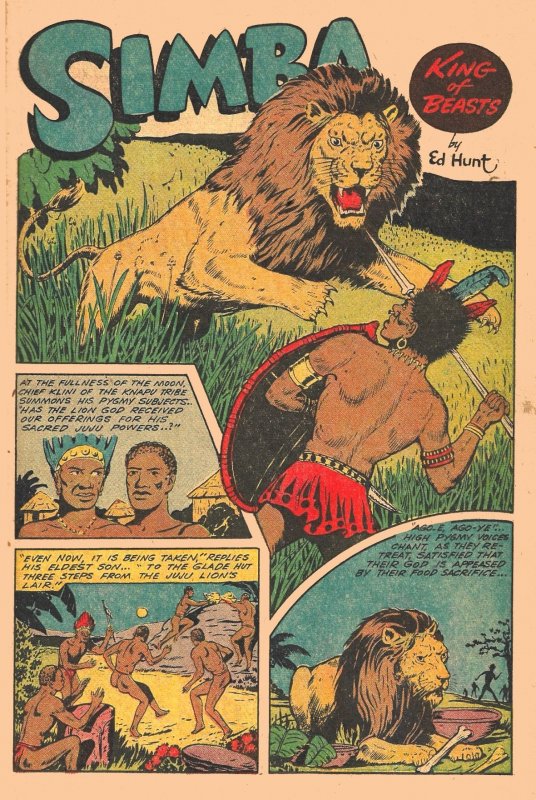 JUNGLE COMICS #53 (May1944) 5.0 VG/FN  52 pages - 6 stories! Early George Tuska!