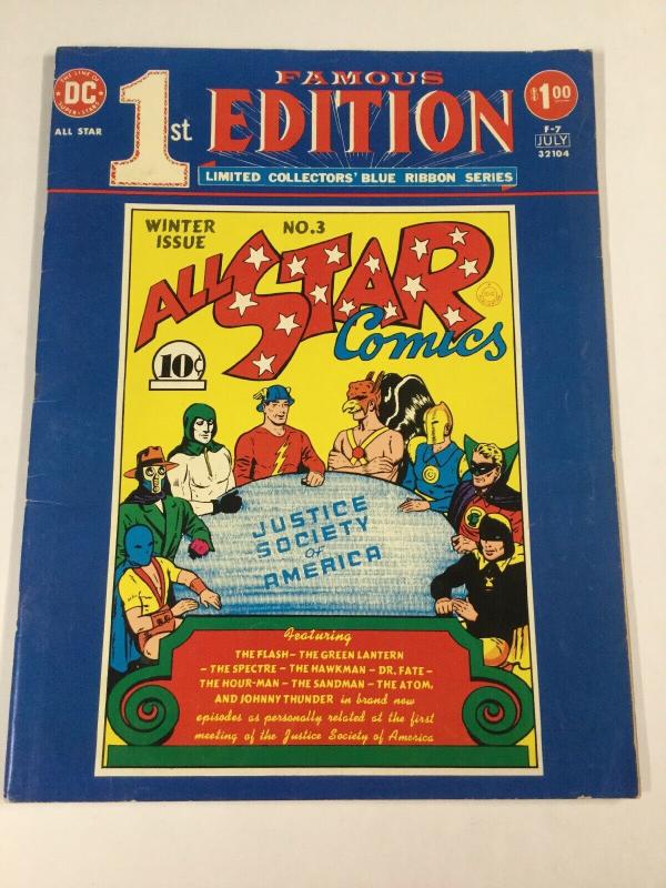 Famous 1st Edition All Star Comics 3 Vf Fn Fine Dc F-7 