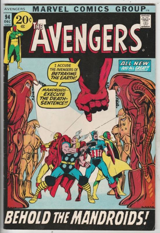 Avengers, The #94 (Dec-71) VF+ High-Grade Avengers